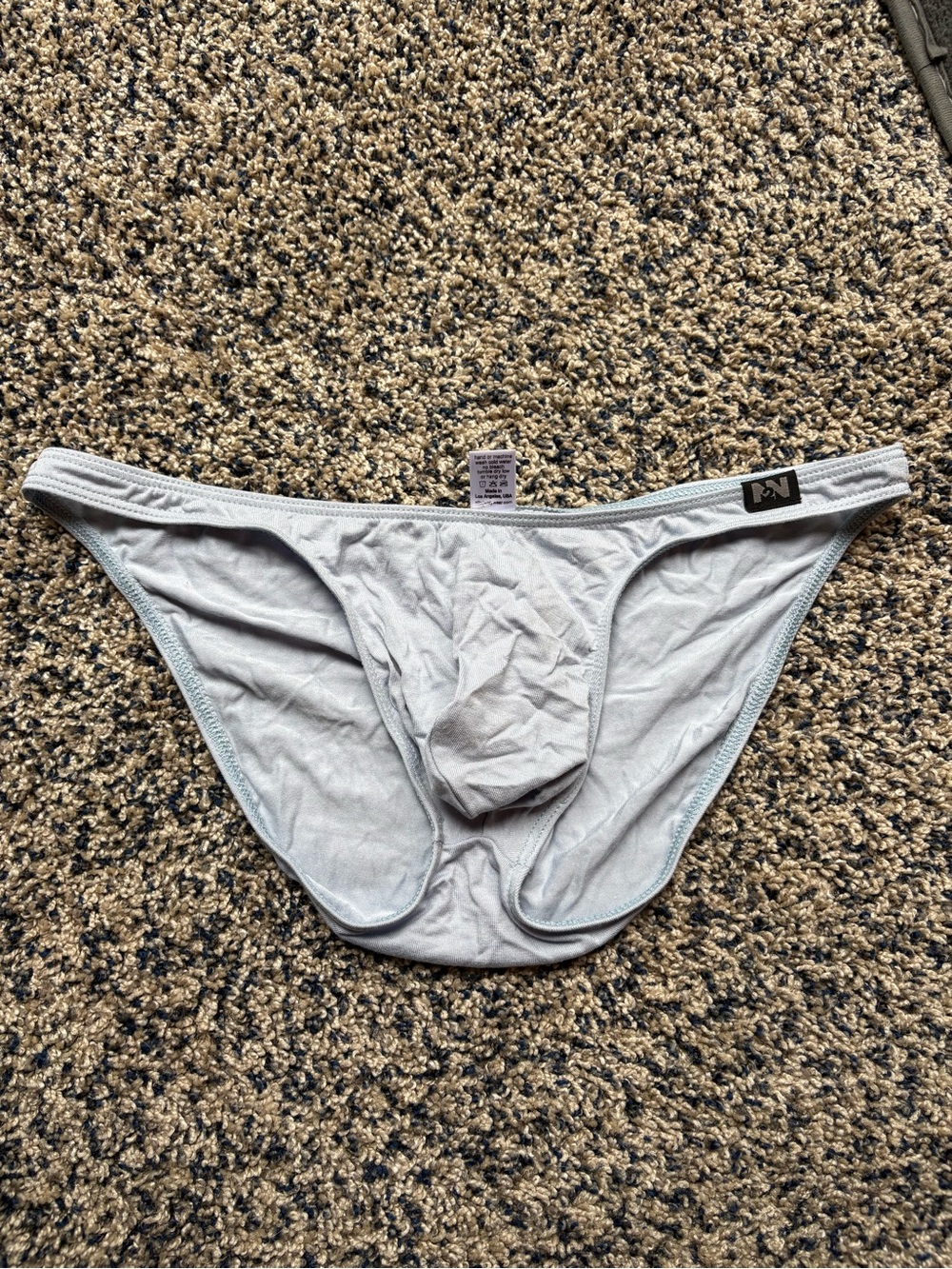NWT N2N Bodywear "Micro Dreamy" Bikini Briefs – Light Blue – Size Medium